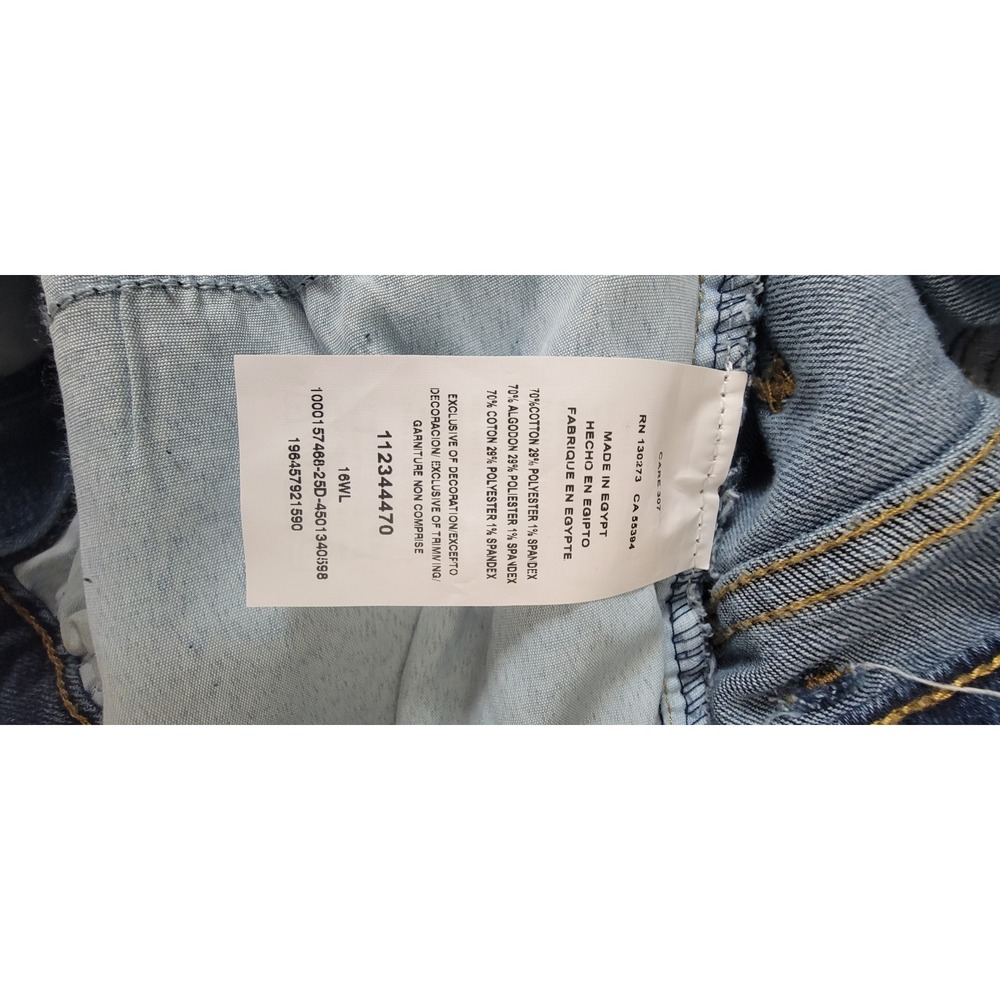 Lee Women's Midrise Boot Cut Blue Jeans Size 16 Long - Picture 11 of 11